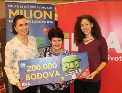 IZVUČENA PRVA SUPER NAGRADA: Podgoričanka dobila 200.000 bodova i kaže da je kupovina u IDEI – pravo zadovoljstvo!