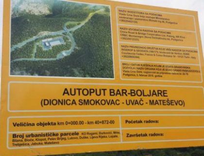 Propusti će koštati 134 miliona, auto-put 1,3 milijarde