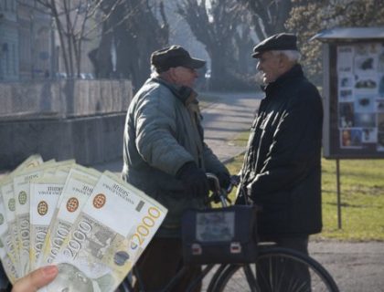 Penzije bi mogle da budu povećane za 1.500 do 2.000 dinara