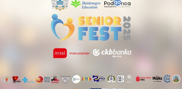 Danas otvaranje SENIOR FEST-a 2025. u 11:00h u Njegoševom parku u Podgorici