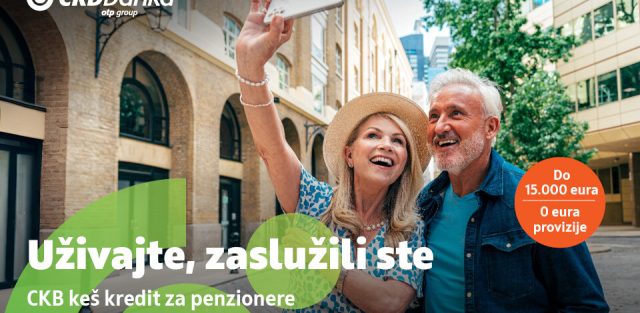 Uživajte, zaslužili ste! CKB keš kredit za penzionere