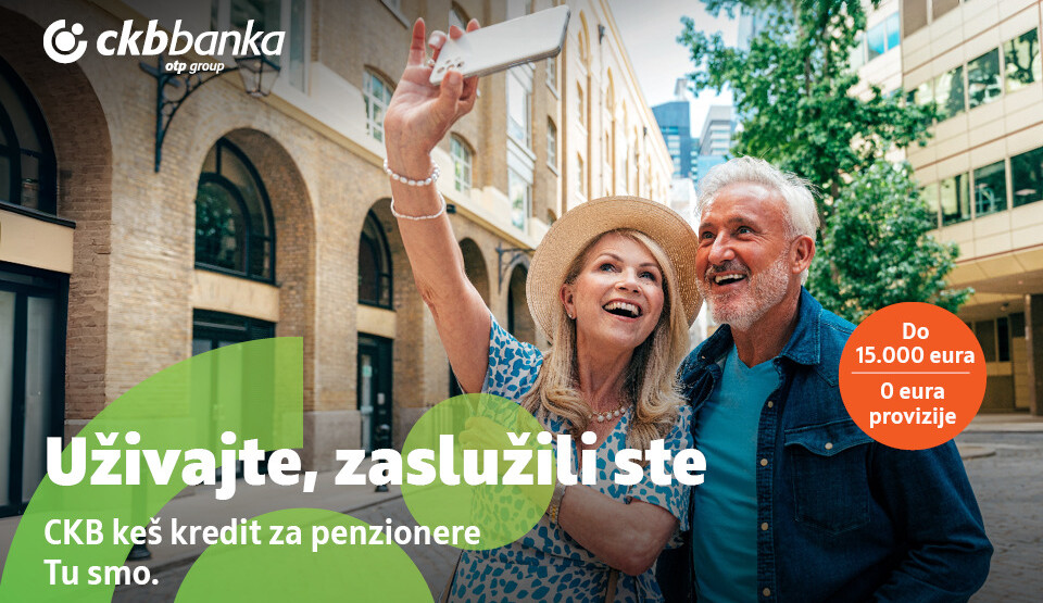 Uživajte, zaslužili ste! CKB keš kredit za penzionere